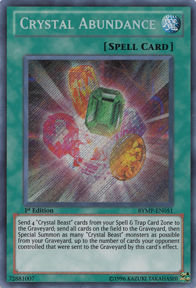 Crystal Abundance [RYMP-EN051] Secret Rare | Dragon's Lair Comics and Fantasy Houston TX