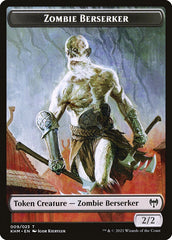 Treasure // Zombie Berserker Double-Sided Token [Kaldheim Tokens] | Dragon's Lair Comics and Fantasy Houston TX