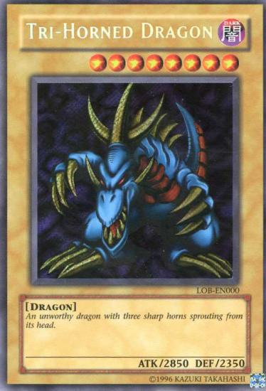 Tri-Horned Dragon [LOB-EN000] Secret Rare | Dragon's Lair Comics and Fantasy Houston TX