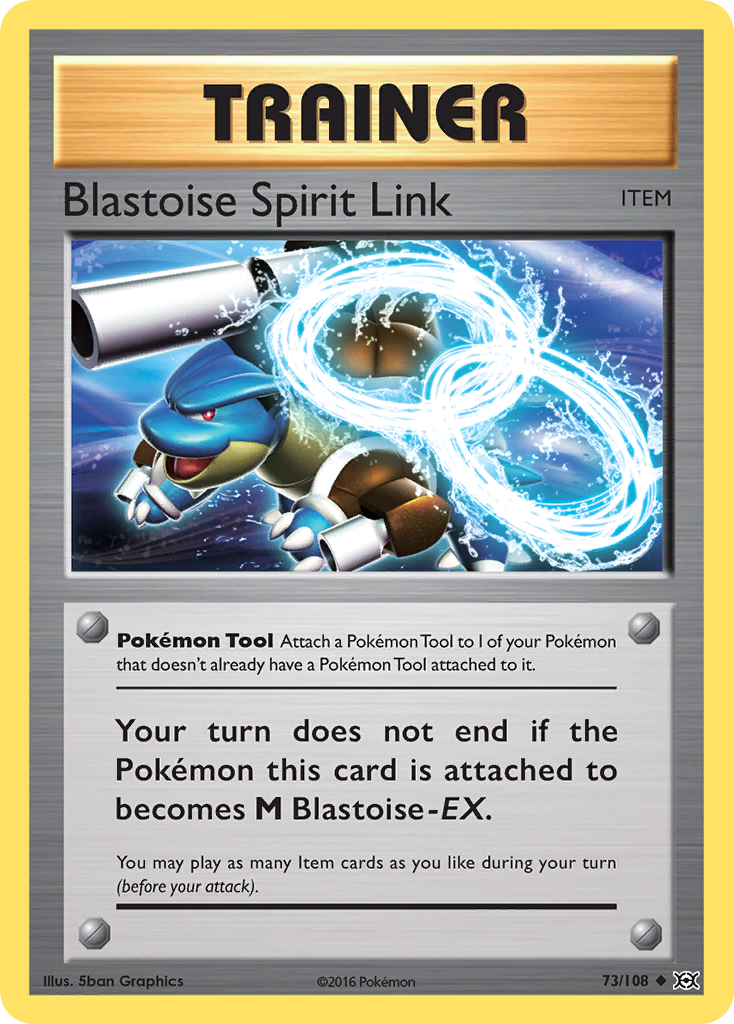 Blastoise Spirit Link (73/108) [XY: Evolutions] | Dragon's Lair Comics and Fantasy Houston TX