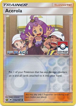 Acerola (112a/147) (League Promo 2nd Place) [Sun & Moon: Burning Shadows] | Dragon's Lair Comics and Fantasy Houston TX