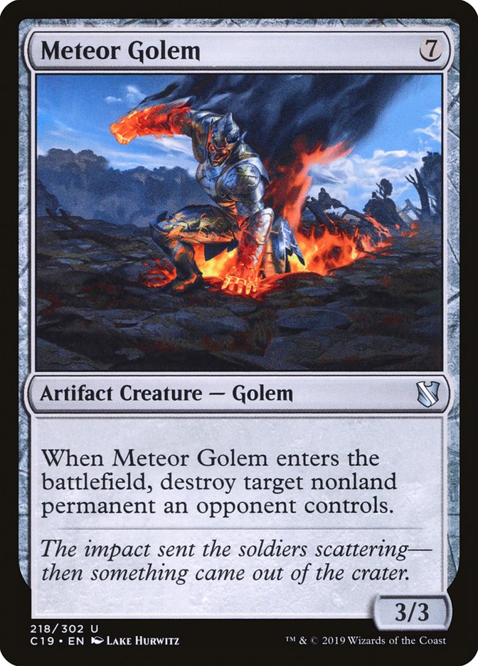 Meteor Golem [Commander 2019] | Dragon's Lair Comics and Fantasy Houston TX