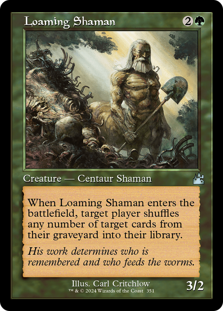 Loaming Shaman (Retro Frame) [Ravnica Remastered] | Dragon's Lair Comics and Fantasy Houston TX