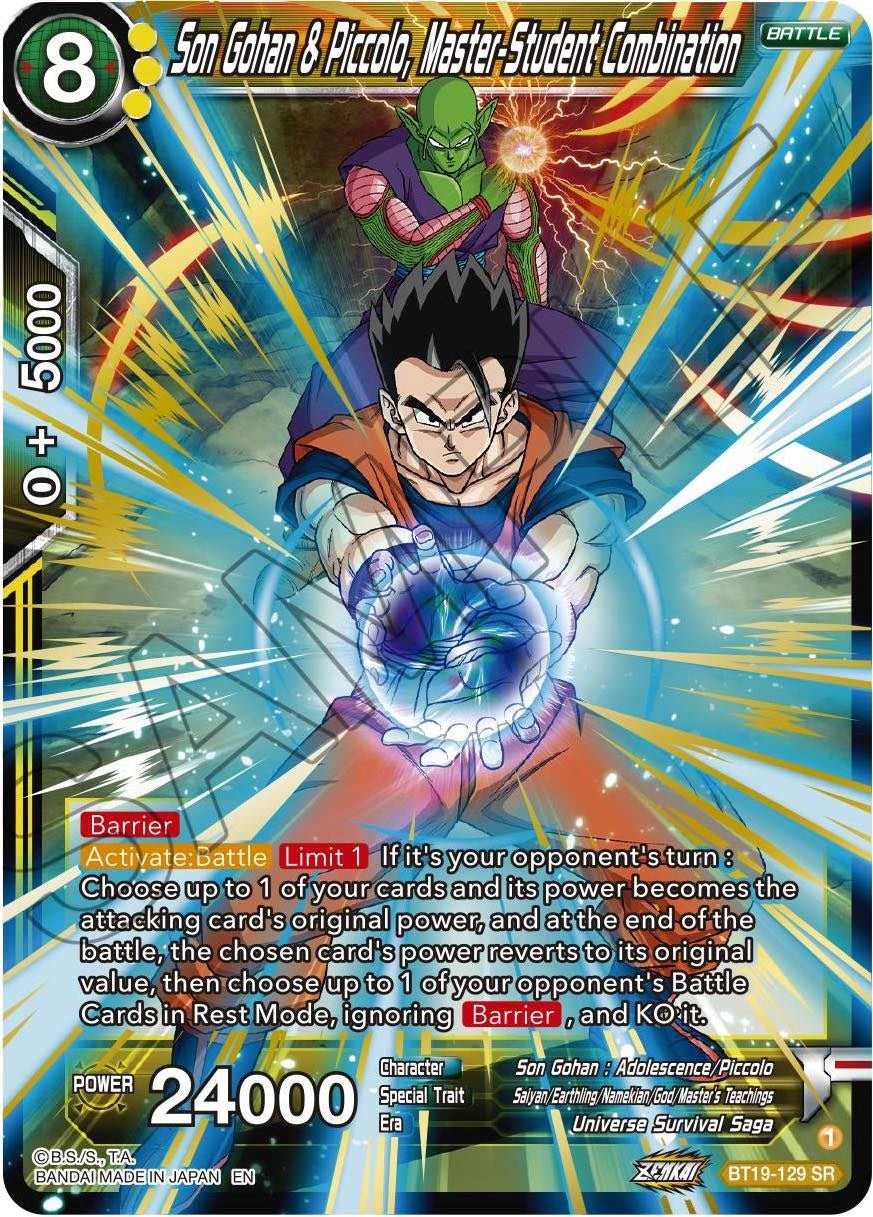 Son Gohan & Piccolo, Master-Student Combination (BT19-129) [Fighter's Ambition] | Dragon's Lair Comics and Fantasy Houston TX