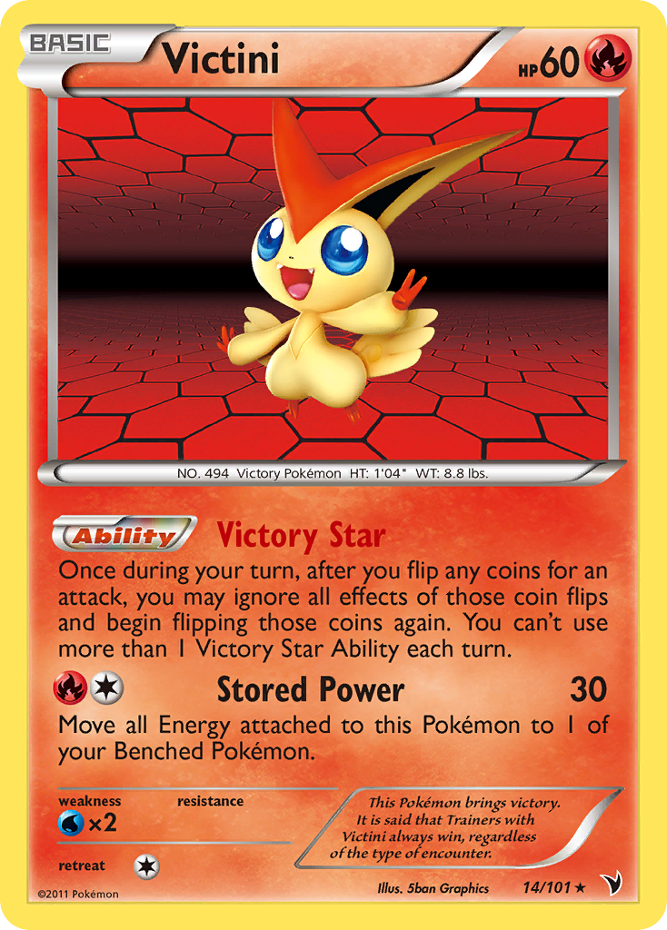 Victini (14/101) [Black & White: Noble Victories] | Dragon's Lair Comics and Fantasy Houston TX