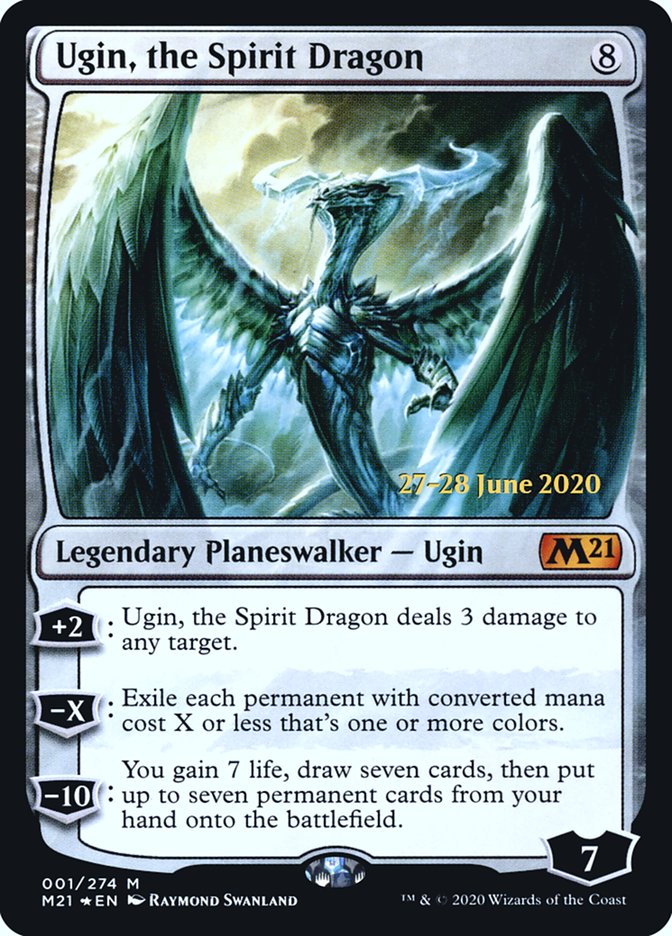 Ugin, the Spirit Dragon [Core Set 2021 Prerelease Promos] | Dragon's Lair Comics and Fantasy Houston TX