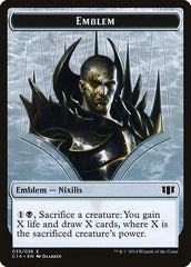 Ob Nixilis of the Black Oath Emblem // Zombie (016/036) Double-Sided Token [Commander 2014 Tokens] | Dragon's Lair Comics and Fantasy Houston TX