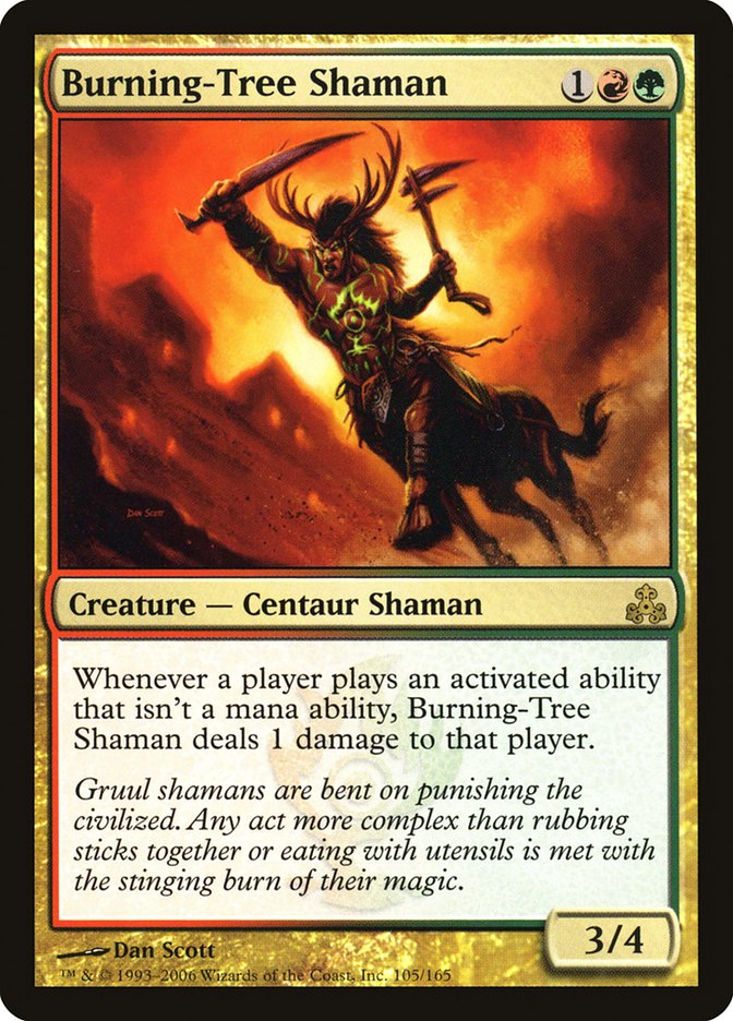 Burning-Tree Shaman [Guildpact] | Dragon's Lair Comics and Fantasy Houston TX