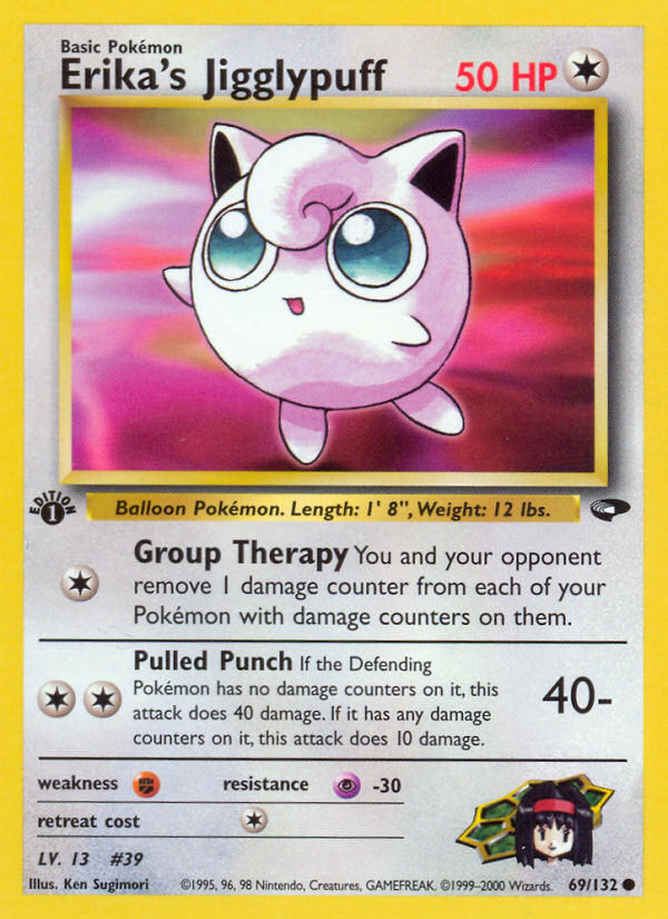 Erika's Jigglypuff (69/132) [Gym Challenge 1st Edition] | Dragon's Lair Comics and Fantasy Houston TX