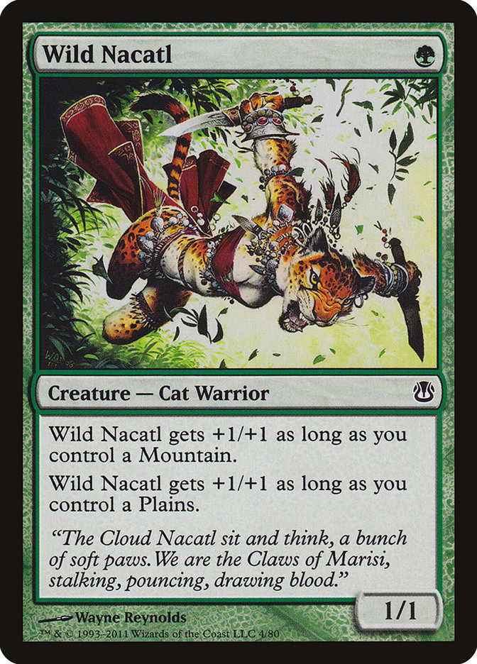 Wild Nacatl [Duel Decks: Ajani vs. Nicol Bolas] | Dragon's Lair Comics and Fantasy Houston TX