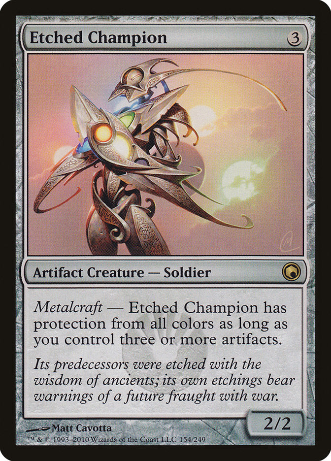 Etched Champion [Scars of Mirrodin] | Dragon's Lair Comics and Fantasy Houston TX