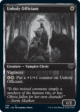 Unholy Officiant [Innistrad: Double Feature] | Dragon's Lair Comics and Fantasy Houston TX