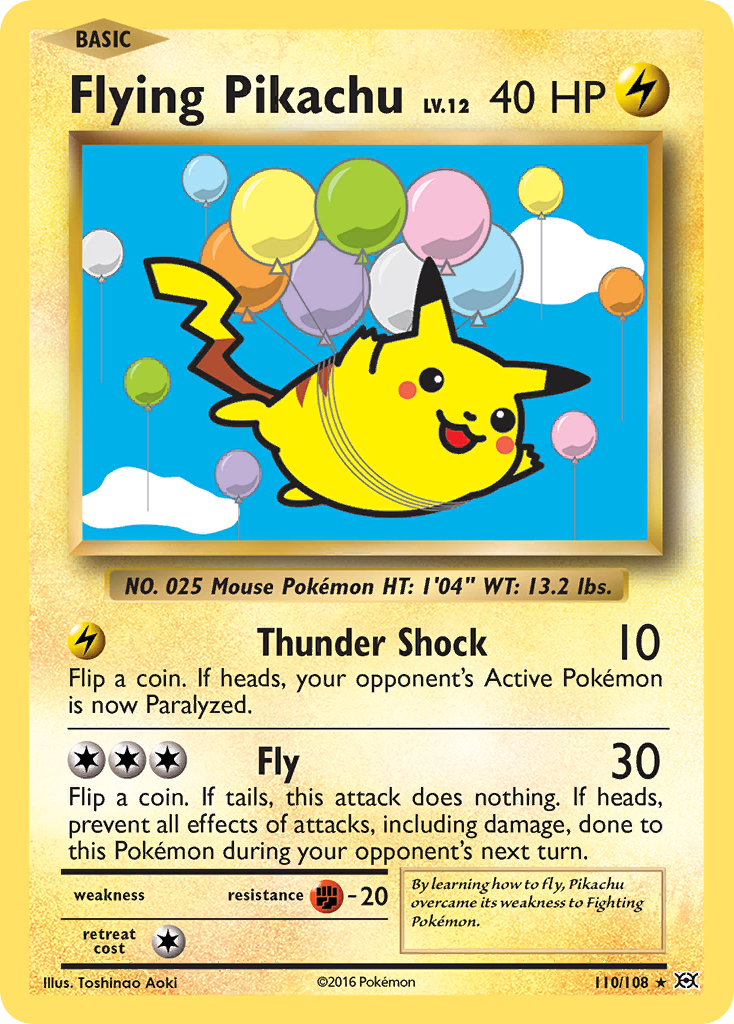 Flying Pikachu (110/108) [XY: Evolutions] | Dragon's Lair Comics and Fantasy Houston TX