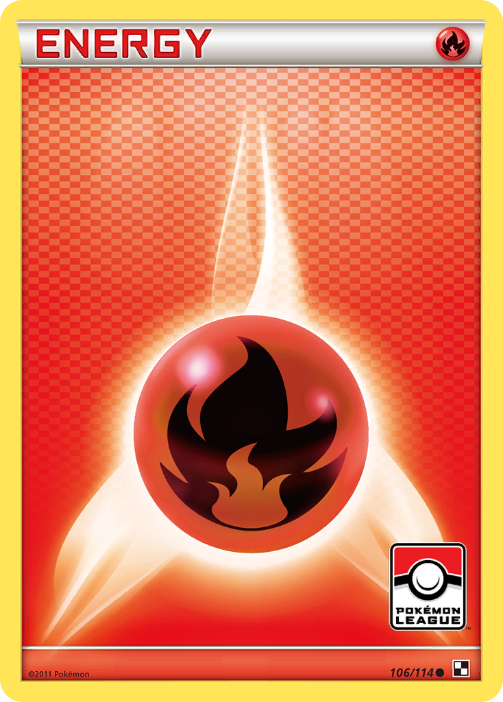 Fire Energy (106/114) [Black & White: Base Set] | Dragon's Lair Comics and Fantasy Houston TX