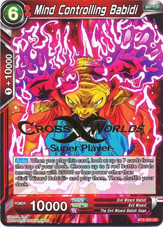 Mind Controlling Babidi (Super Player Stamped) (BT2-022) [Tournament Promotion Cards] | Dragon's Lair Comics and Fantasy Houston TX