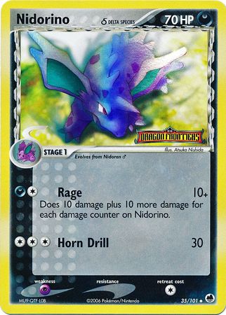 Nidorino (35/101) (Delta Species) (Stamped) [EX: Dragon Frontiers] | Dragon's Lair Comics and Fantasy Houston TX