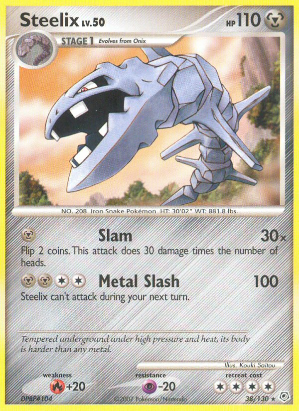 Steelix (38/130) [Diamond & Pearl: Base Set] | Dragon's Lair Comics and Fantasy Houston TX