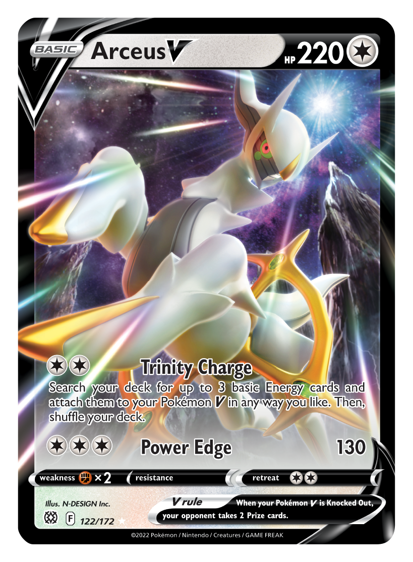 Arceus V (122/172) [Sword & Shield: Brilliant Stars] | Dragon's Lair Comics and Fantasy Houston TX