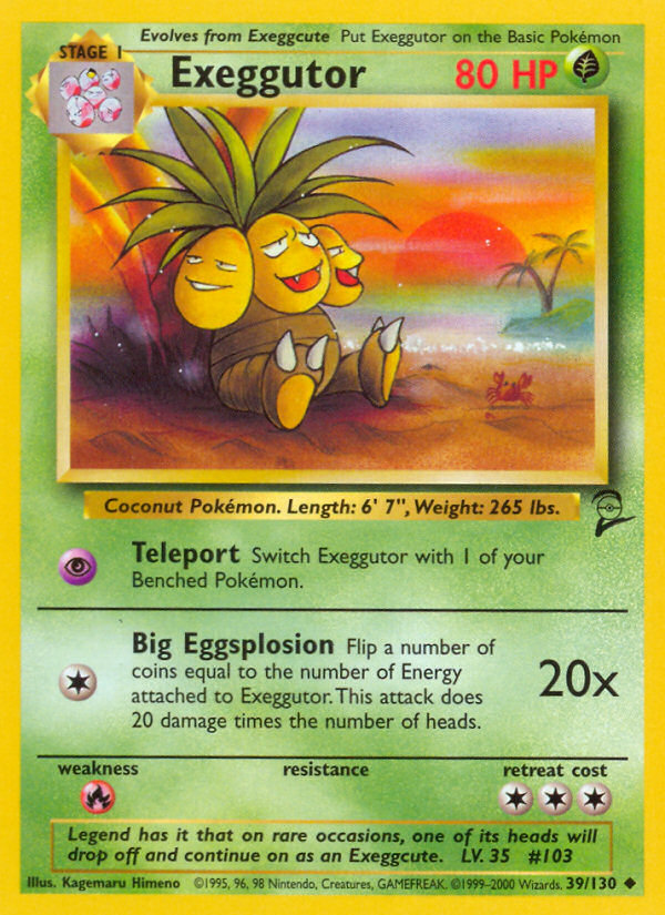 Exeggutor (39/130) [Base Set 2] | Dragon's Lair Comics and Fantasy Houston TX