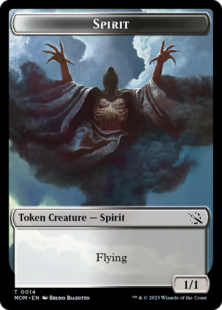 Spirit Token [March of the Machine Tokens] | Dragon's Lair Comics and Fantasy Houston TX