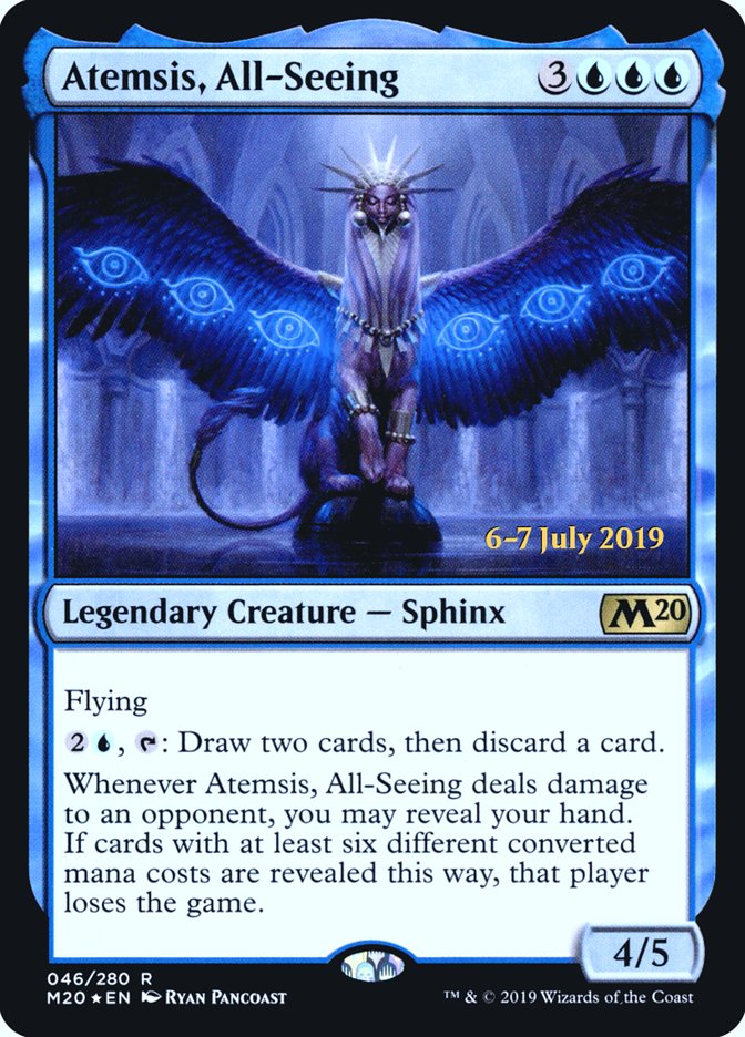 Atemsis, All-Seeing [Core Set 2020 Prerelease Promos] | Dragon's Lair Comics and Fantasy Houston TX