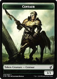 Centaur // Egg Double-Sided Token [Commander 2019 Tokens] | Dragon's Lair Comics and Fantasy Houston TX