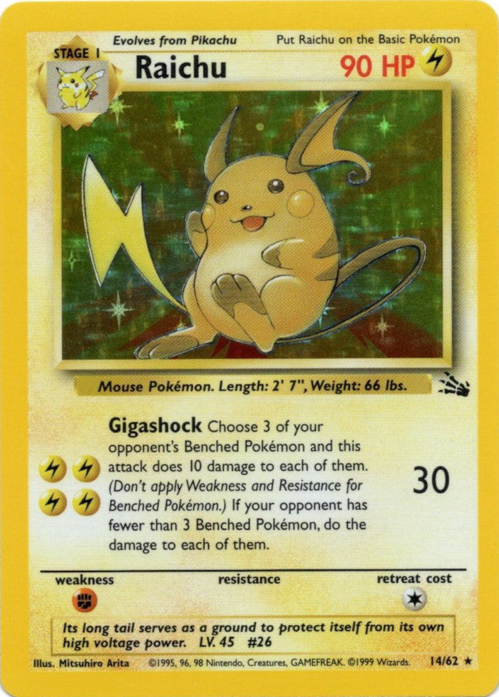 Raichu (14/62) [Fossil Unlimited] | Dragon's Lair Comics and Fantasy Houston TX