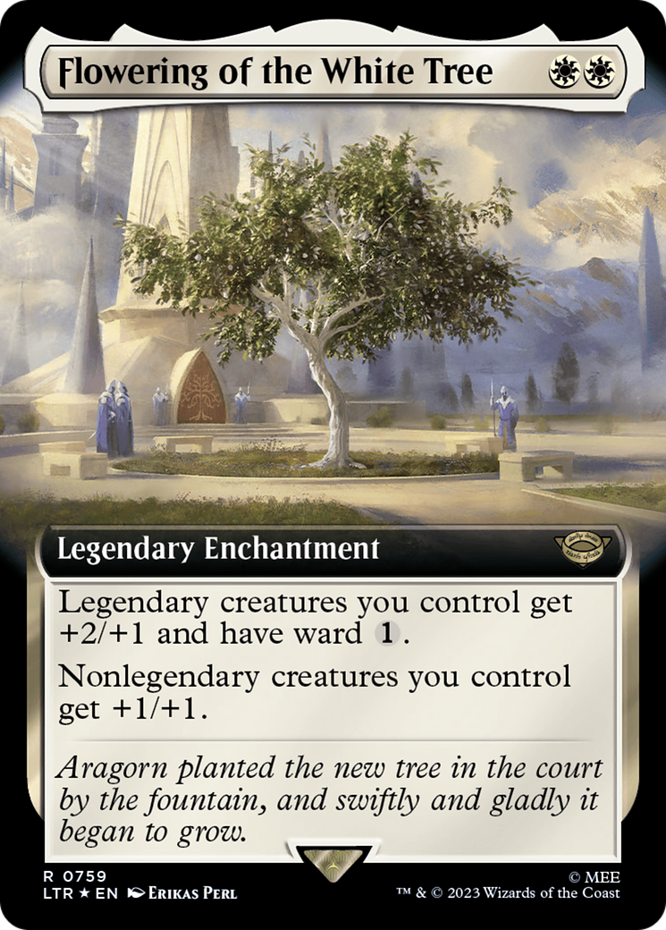 Flowering of the White Tree (Extended Art) (Surge Foil) [The Lord of the Rings: Tales of Middle-Earth] | Dragon's Lair Comics and Fantasy Houston TX