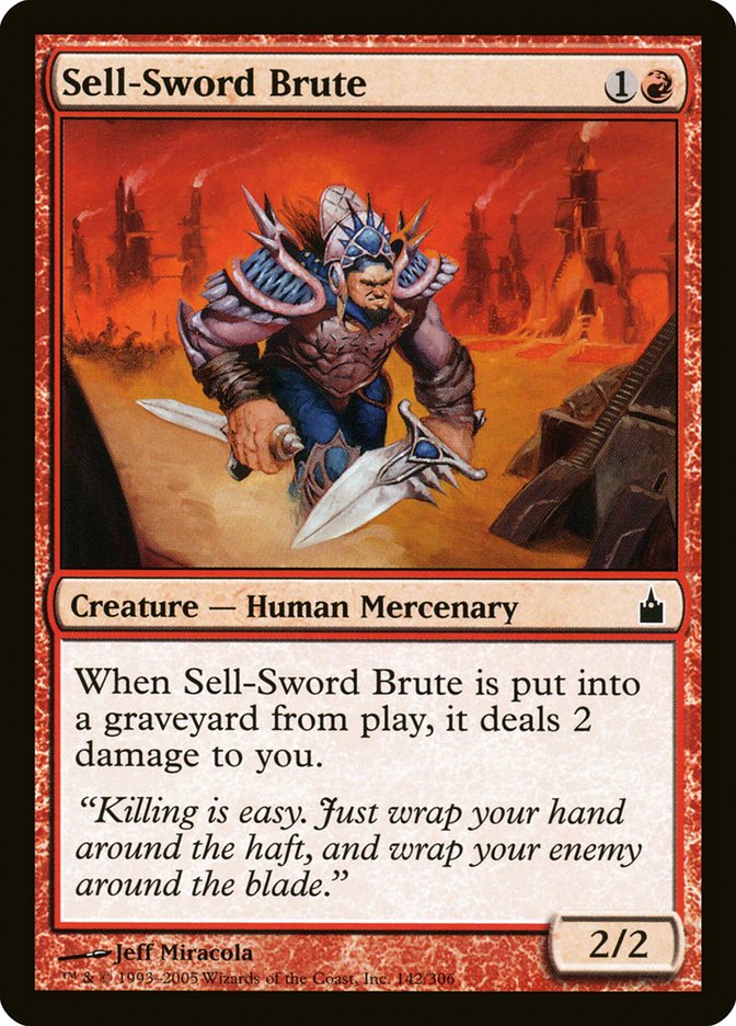 Sell-Sword Brute [Ravnica: City of Guilds] | Dragon's Lair Comics and Fantasy Houston TX