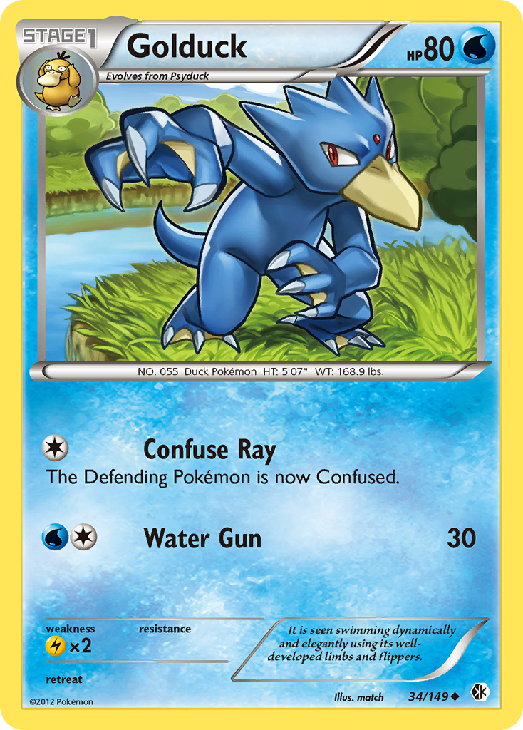 Golduck (34/149) [Black & White: Boundaries Crossed] | Dragon's Lair Comics and Fantasy Houston TX