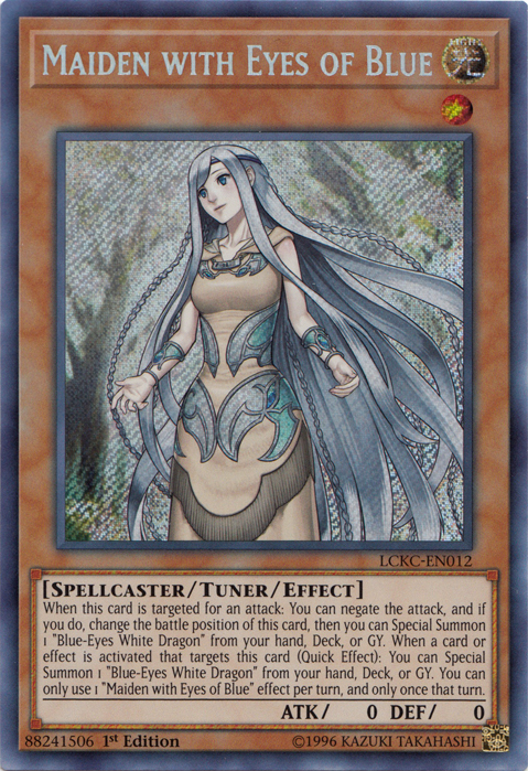 Maiden with Eyes of Blue [LCKC-EN012] Secret Rare | Dragon's Lair Comics and Fantasy Houston TX