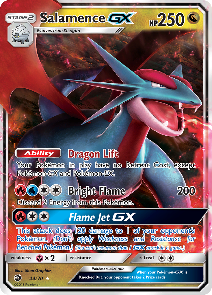 Salamence GX (44/70) [Sun & Moon: Dragon Majesty] | Dragon's Lair Comics and Fantasy Houston TX