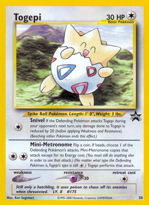 Togepi (30) [Wizards of the Coast: Black Star Promos] | Dragon's Lair Comics and Fantasy Houston TX