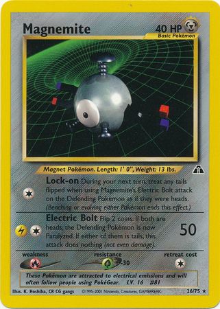 Magnemite (26/75) [Neo Discovery Unlimited] | Dragon's Lair Comics and Fantasy Houston TX