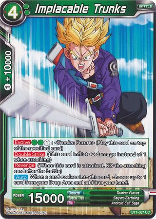 Implacable Trunks (BT1-067) [Galactic Battle] | Dragon's Lair Comics and Fantasy Houston TX