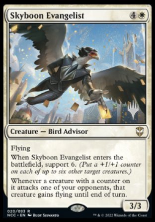 Skyboon Evangelist (Promo Pack) [Streets of New Capenna Commander Promos] | Dragon's Lair Comics and Fantasy Houston TX