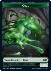 Ooze // Wurm (030) Double-Sided Token [Double Masters Tokens] | Dragon's Lair Comics and Fantasy Houston TX