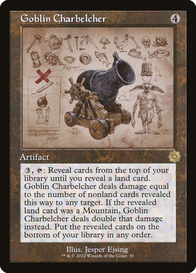 Goblin Charbelcher (Retro Schematic) [The Brothers' War Retro Artifacts] | Dragon's Lair Comics and Fantasy Houston TX