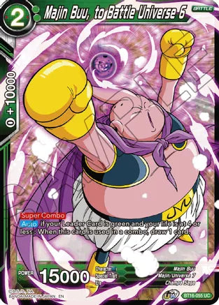 Majin Buu, to Battle Universe 6 (BT16-055) [Realm of the Gods] | Dragon's Lair Comics and Fantasy Houston TX