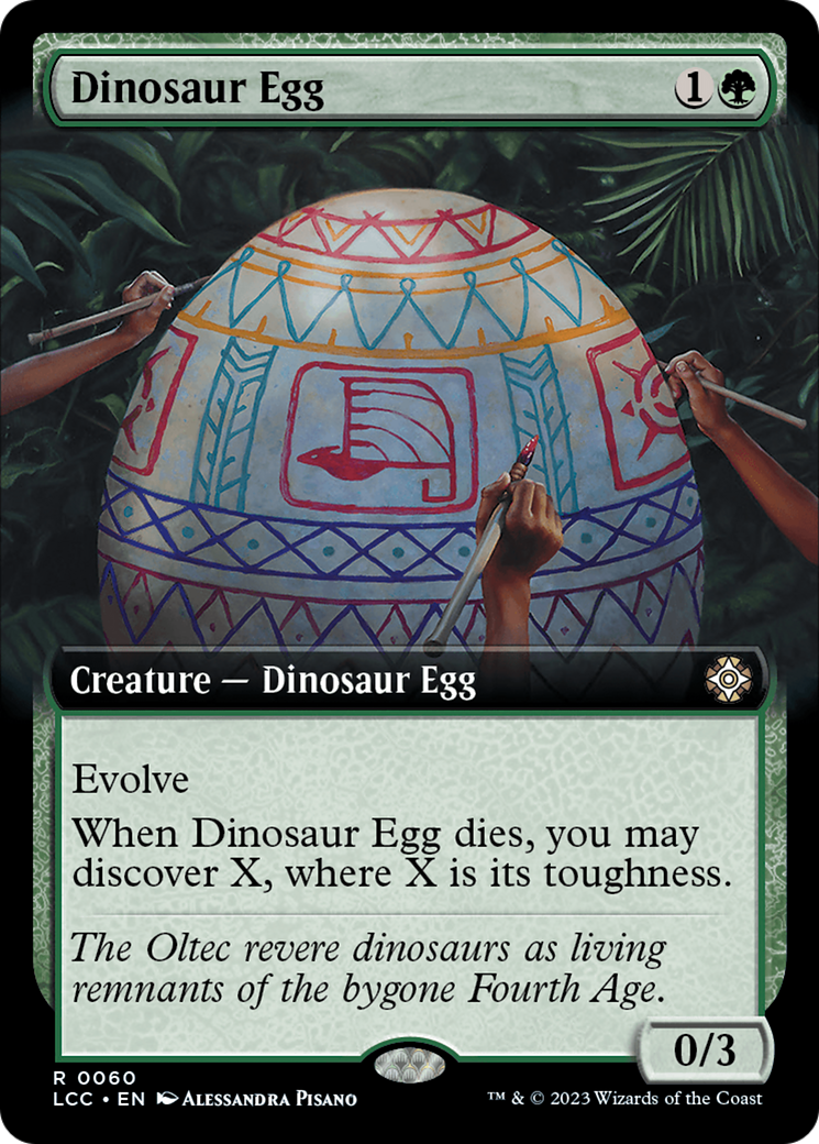 Dinosaur Egg (Extended Art) [The Lost Caverns of Ixalan Commander] | Dragon's Lair Comics and Fantasy Houston TX