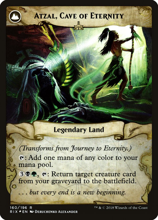 Journey to Eternity // Atzal, Cave of Eternity [Rivals of Ixalan Prerelease Promos] | Dragon's Lair Comics and Fantasy Houston TX