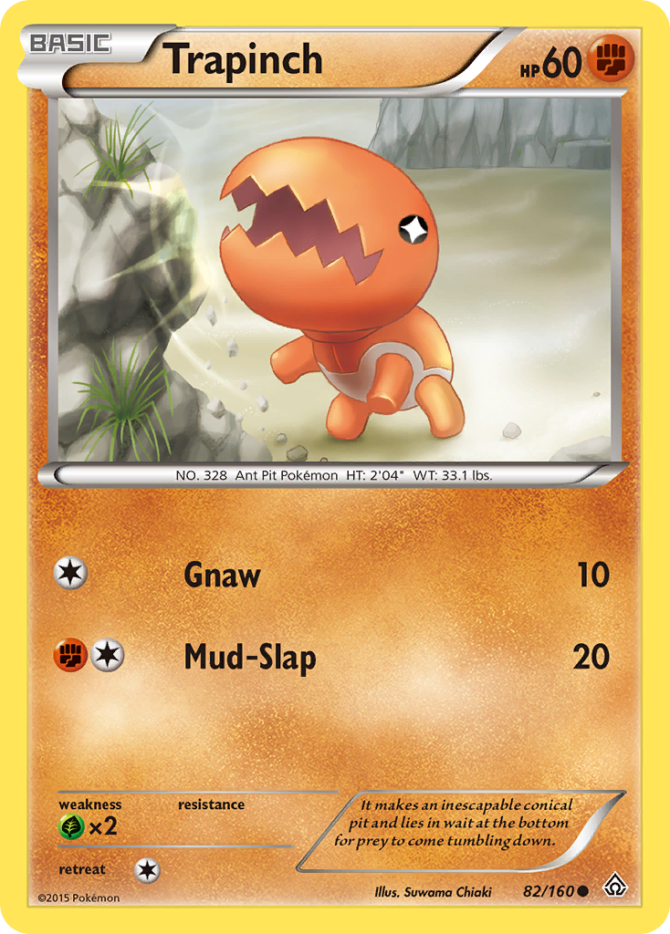 Trapinch (82/160) [XY: Primal Clash] | Dragon's Lair Comics and Fantasy Houston TX