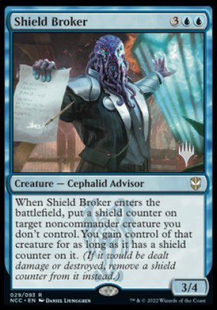 Shield Broker (Promo Pack) [Streets of New Capenna Commander Promos] | Dragon's Lair Comics and Fantasy Houston TX