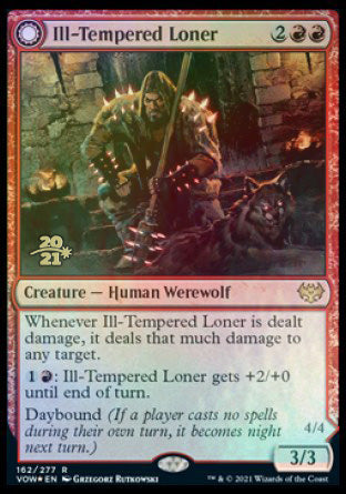 Ill-Tempered Loner // Howlpack Avenger [Innistrad: Crimson Vow Prerelease Promos] | Dragon's Lair Comics and Fantasy Houston TX