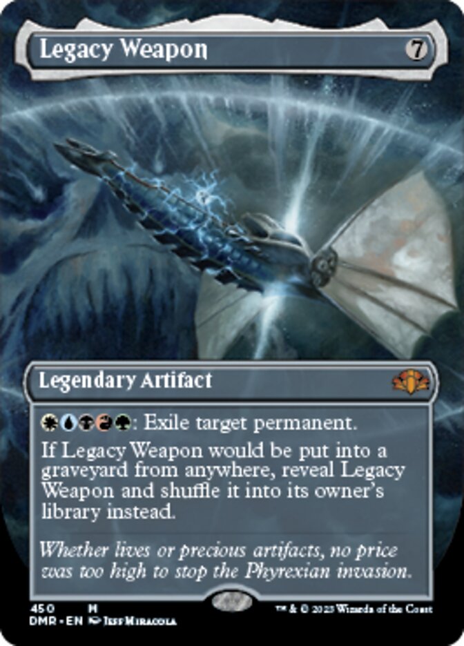 Legacy Weapon (Borderless Alternate Art) [Dominaria Remastered] | Dragon's Lair Comics and Fantasy Houston TX