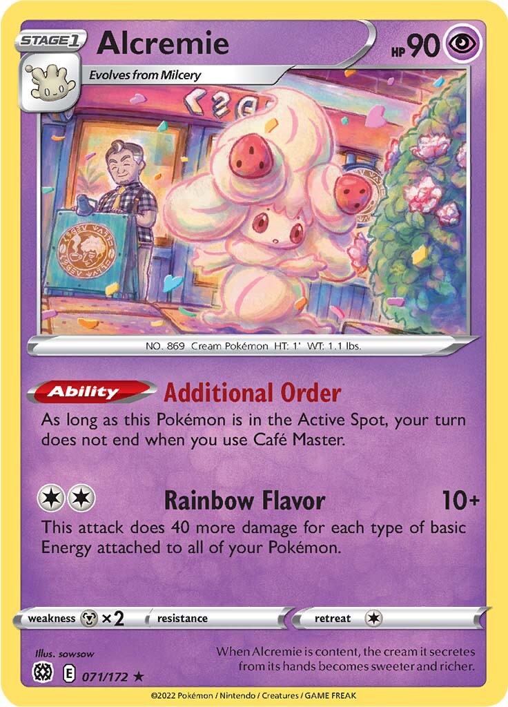 Alcremie (071/172) [Sword & Shield: Brilliant Stars] | Dragon's Lair Comics and Fantasy Houston TX