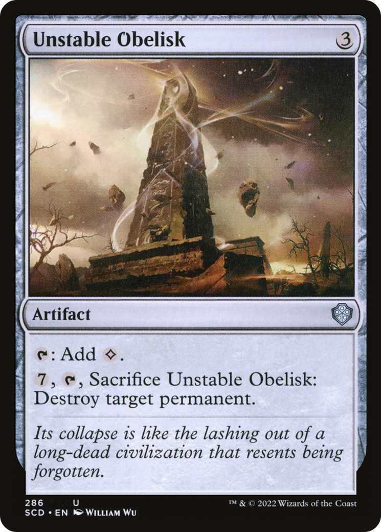 Unstable Obelisk [Starter Commander Decks] | Dragon's Lair Comics and Fantasy Houston TX