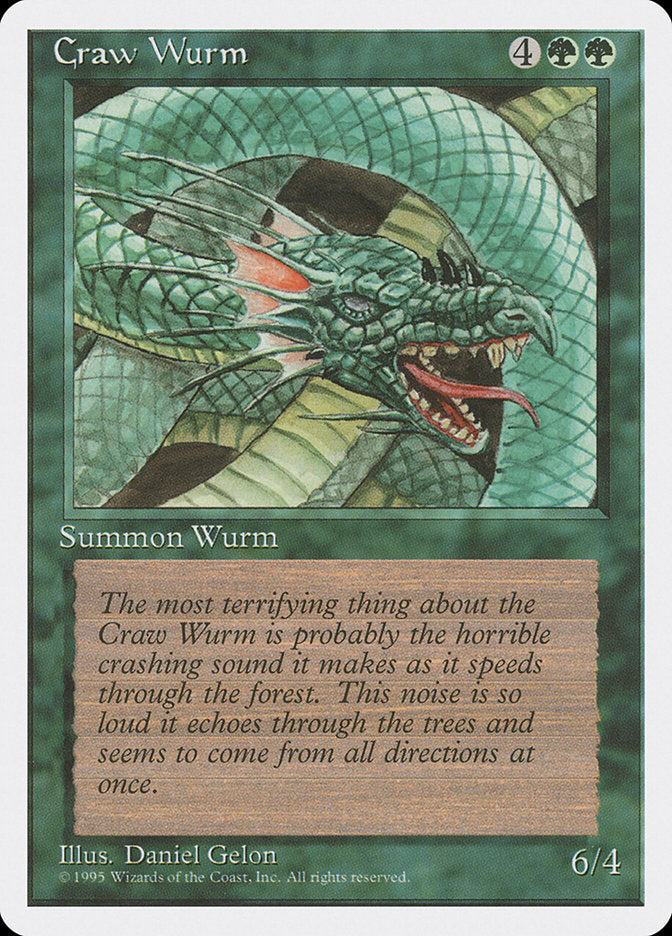 Craw Wurm [Fourth Edition] | Dragon's Lair Comics and Fantasy Houston TX