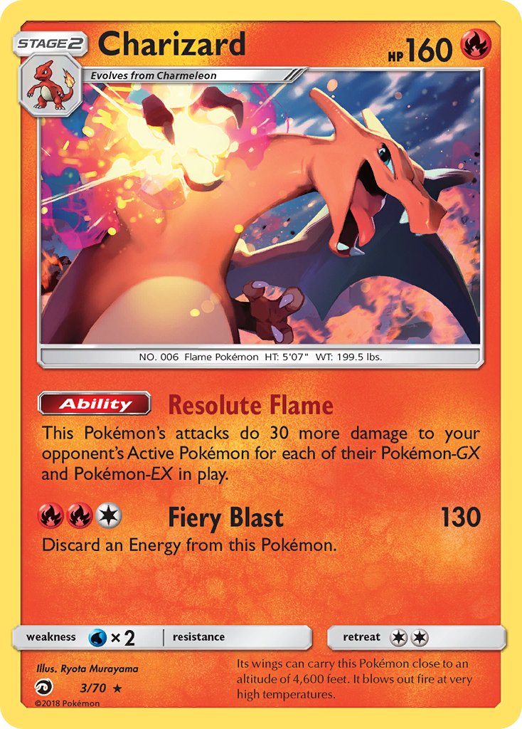 Charizard (3/70) (Let's Play, Eevee) (Theme Deck Exclusive) [Sun & Moon: Dragon Majesty] | Dragon's Lair Comics and Fantasy Houston TX