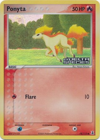 Ponyta (78/113) (Stamped) [EX: Delta Species] | Dragon's Lair Comics and Fantasy Houston TX